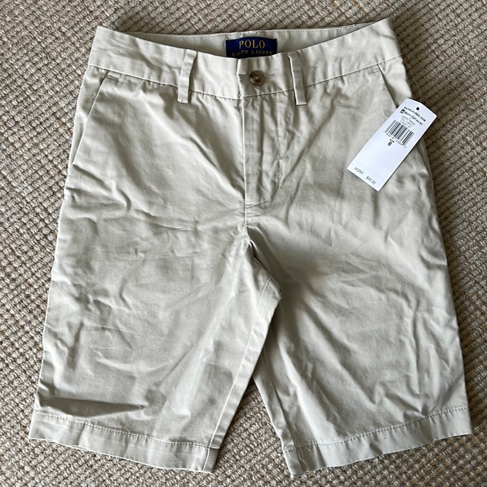 Polo Ralph Lauren size 8 chino shorts. NWT.